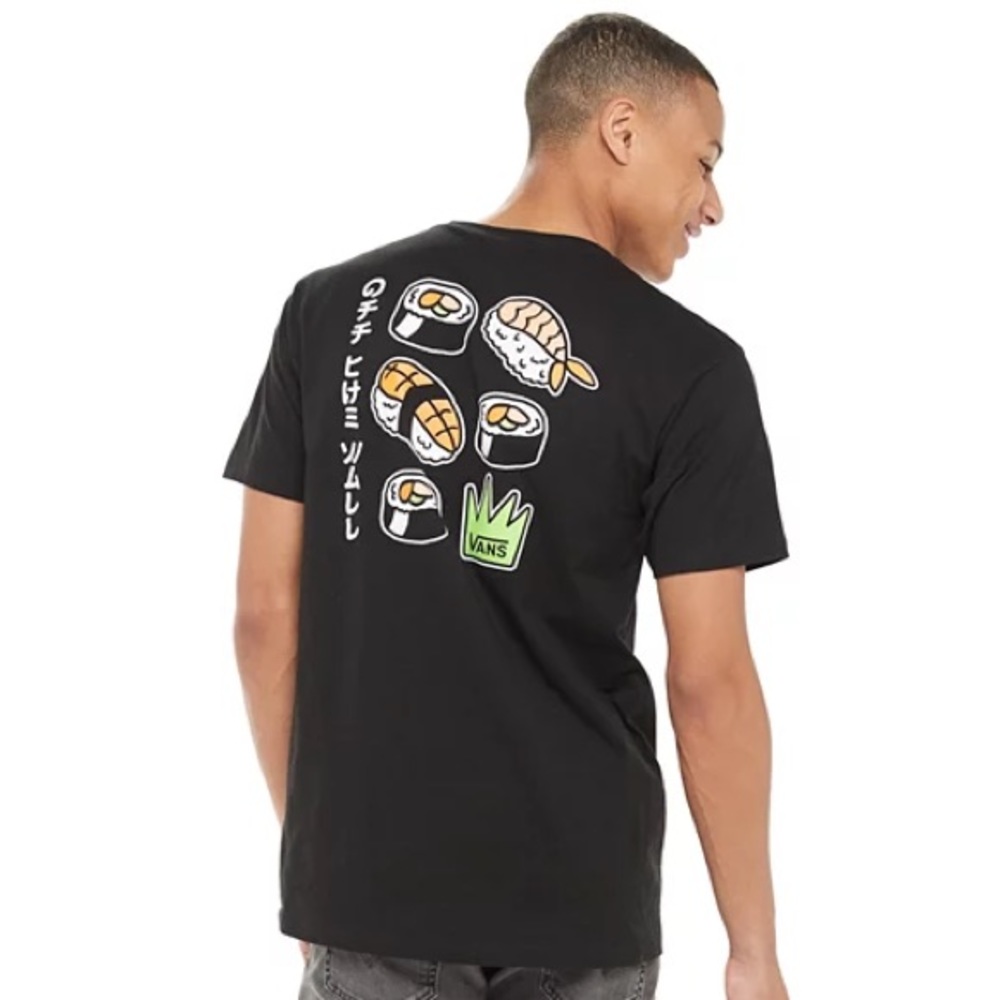 NWT VANS OFF THE WALL SUSHI BOX MENS TEE SIZE L